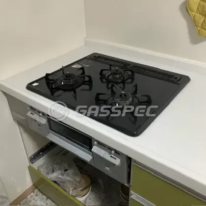 施工前のビルトインガスコンロ（DG32K1SR）
