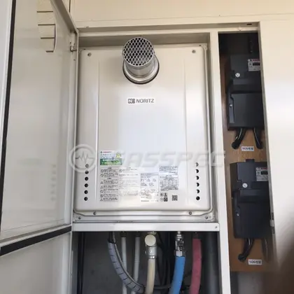 施工後の給湯器（ノーリツ GT-2460SAWX-T-1 BL）