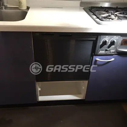 施工後のビルトイン食洗機（リンナイ RSW-404A-B）