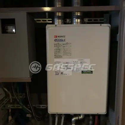 施工後の給湯器（ノーリツ GT-C2452SAWX-SFF-2 BL）