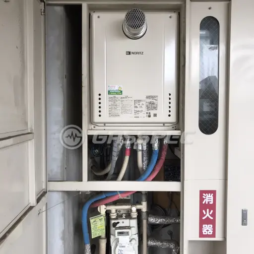 交換後の給湯器（ノーリツ GT-2460SAWX-T-1 BL）