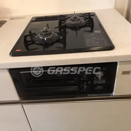 施工後のビルトインガスコンロ（ノーリツ N2G15KSQ1）