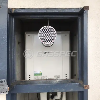 施工後の給湯器（ノーリツ GT-2060SAWX-T-1 BL）