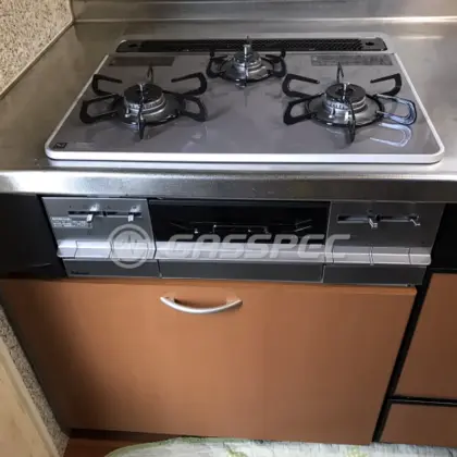 施工後のビルトインガスコンロ（パロマ PD-721WS-60CD）