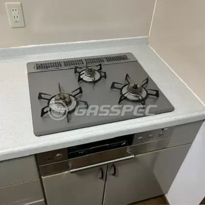 施工前のビルトインガスコンロ（RHS31W10G7R）