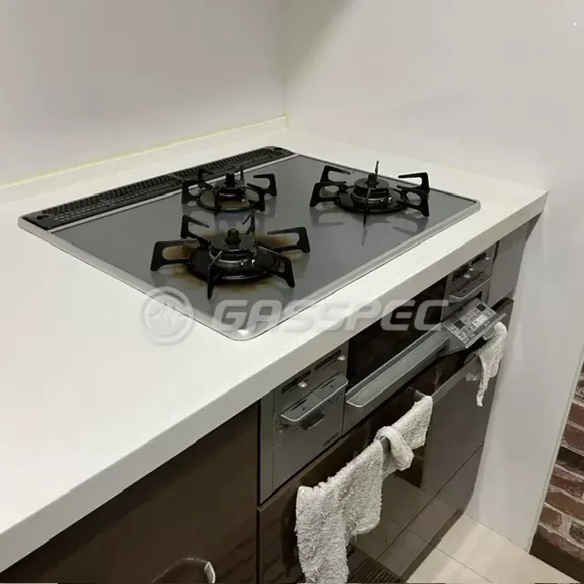 交換前のビルトインガスコンロ（クリナップ ZGGZK6R12YSS）