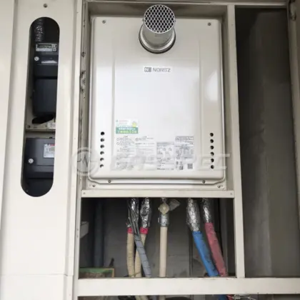 施工後の給湯器（ノーリツ GT-2460SAWX-T-1 BL）