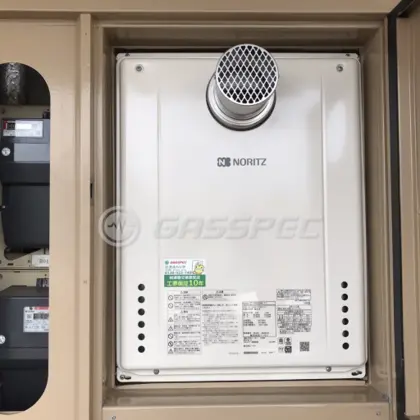 施工後の給湯器（ノーリツ GT-2460SAWX-T-1 BL）