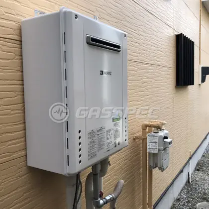 施工後の給湯器（ノーリツ GT-2060SAWX-1 BL）