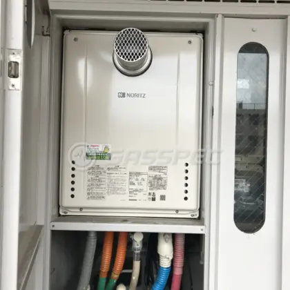 施工後の給湯器（ノーリツ GT-2460SAWX-T-1 BL）