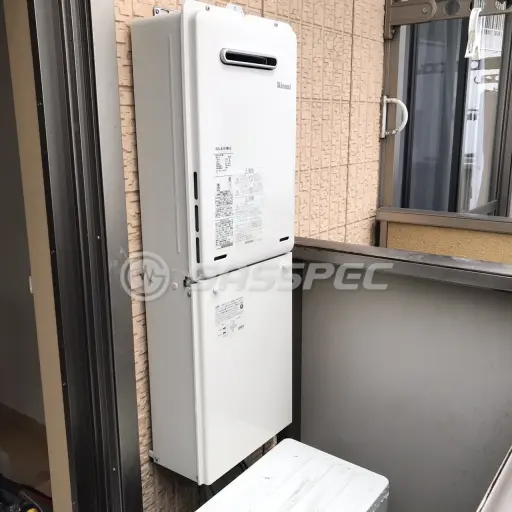 交換後の給湯器（リンナイ RUX-A1616W-E）