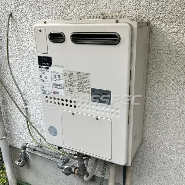 交換前の給湯器（パーパス YG1661RA）