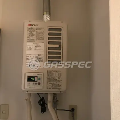 施工後の給湯器（ノーリツ GQ-1637WSD-F-1 BL）