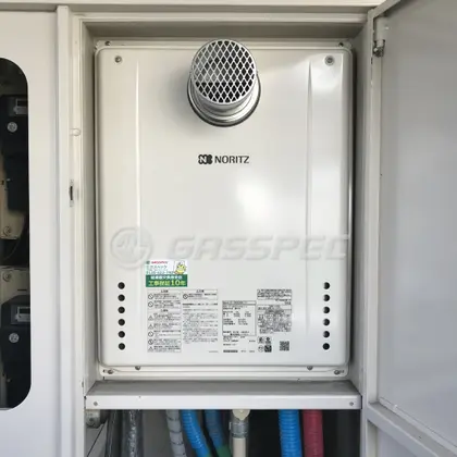 施工後の給湯器（ノーリツ GT-2460SAWX-T-1 BL）