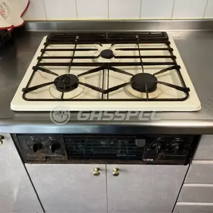 施工前のビルトインガスコンロ（RBG-35BT）