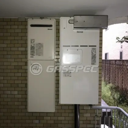 施工後の暖房熱源機（リンナイ RVD-A2400AA2-3(B)）