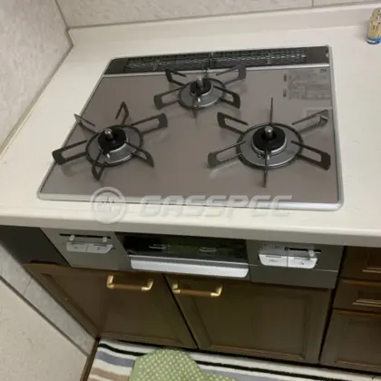 施工後のビルトインガスコンロ（リンナイ RS31W27U12DGVW）