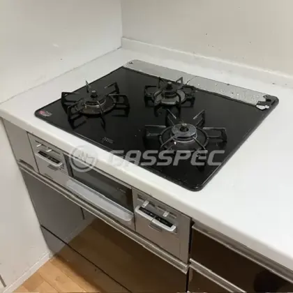施工前のビルトインガスコンロ（RB31AWBB1R）