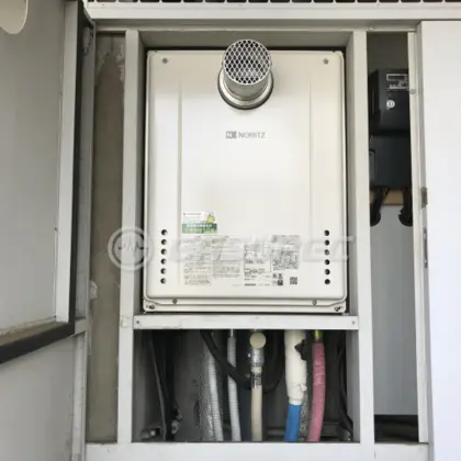 施工後の給湯器（ノーリツ GT-2460SAWX-T-1 BL）