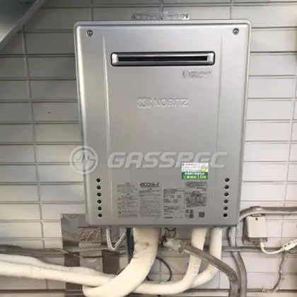 施工後の給湯器（ノーリツ GT-C2462SAWX BL）