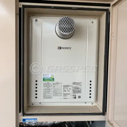 施工後の給湯器（ノーリツ GT-2460SAWX-T-1 BL）