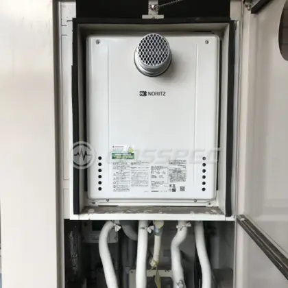 施工後の給湯器（ノーリツ GT-2460SAWX-T-1 BL）