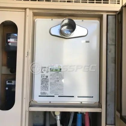 施工後の給湯器（リンナイ RUF-A2405SAT-L(B)）