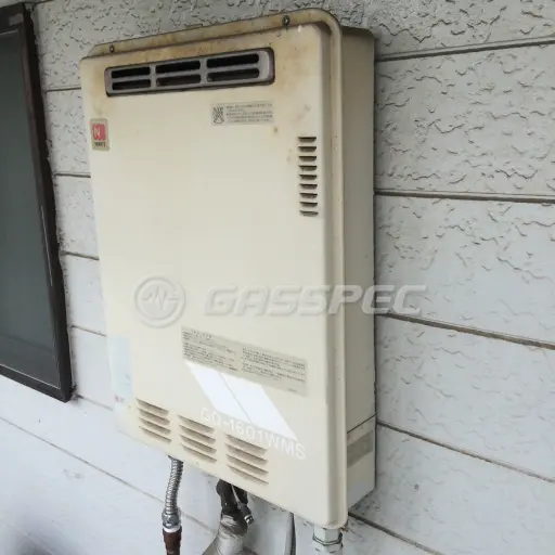 交換前の給湯器（ノーリツ GQ-1601WMS）