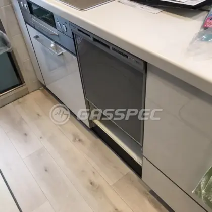 施工後のビルトイン食洗機（パナソニック NP-45RS7S）