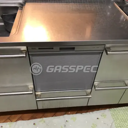 施工後のビルトイン食洗機（リンナイ RSWA-C402C-SV）