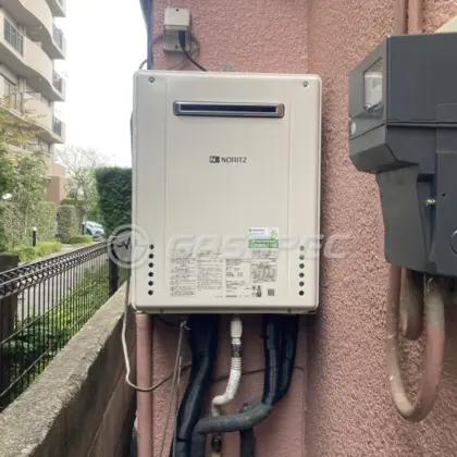 施工後の給湯器（ノーリツ GT-2060SAWX-1 BL）