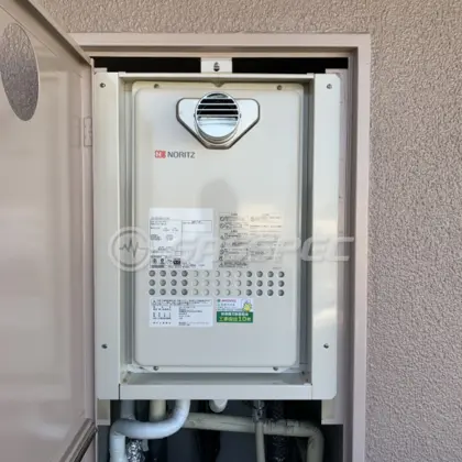 施工後の給湯器（ノーリツ GQ-1627AWX-T-DX BL）