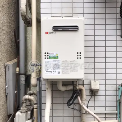 施工後の給湯器（ノーリツ GQ-2039WS-1）