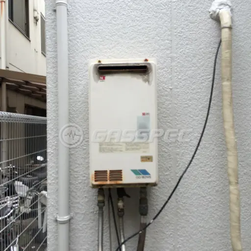 交換前の給湯器（ノーリツ GQ-162WS）