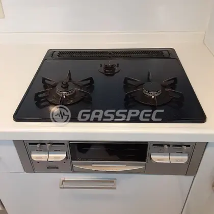 施工前のビルトインガスコンロ（DG32E1NR）