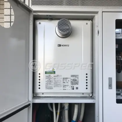 施工後の給湯器（ノーリツ GT-2460SAWX-T-1 BL）