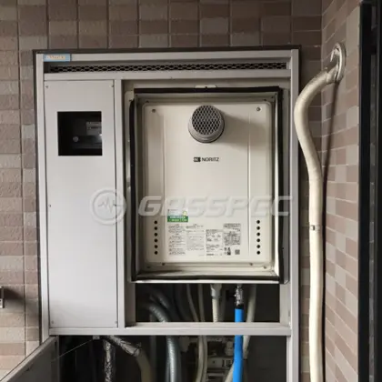 施工後の給湯器（ノーリツ GT-2460SAWX-T-1 BL）