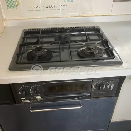 施工前のビルトインガスコンロ（RBG-30B5S）