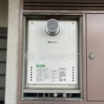 施工後の給湯器（ノーリツ GT-2460SAWX-T-1 BL）