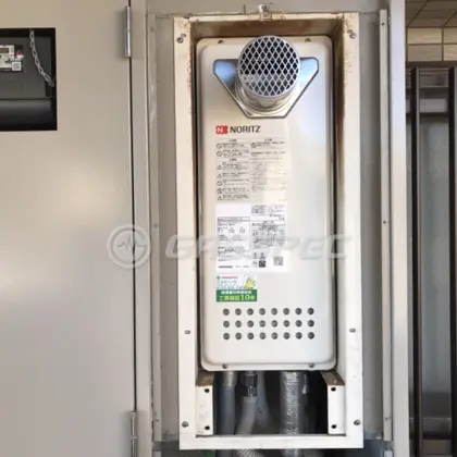 施工後の給湯器（ノーリツ GT-2053SAWX-T-4 BL）
