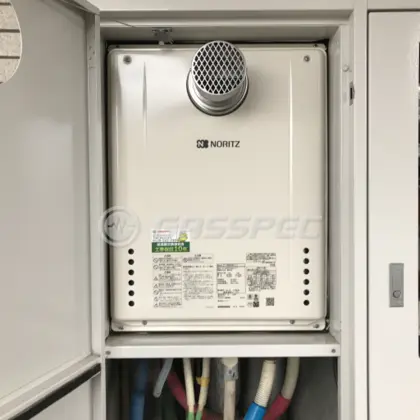 施工後の給湯器（ノーリツ GT-2460SAWX-T-1 BL）