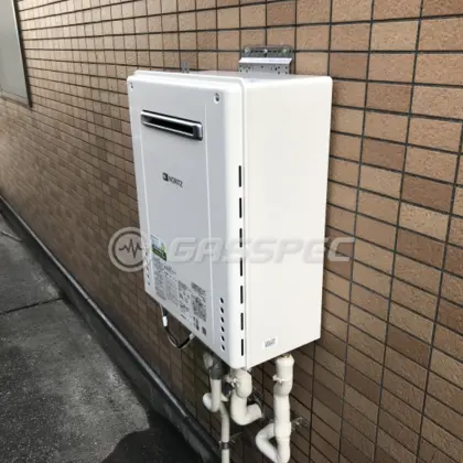 施工後の給湯器（ノーリツ GT-2060SAWX-1 BL）