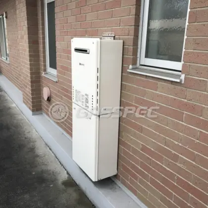 施工後の給湯器（ノーリツ GT-2460SAWX-1 BL）