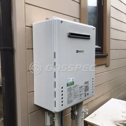 施工後の給湯器（ノーリツ GT-2460SAWX-1 BL）