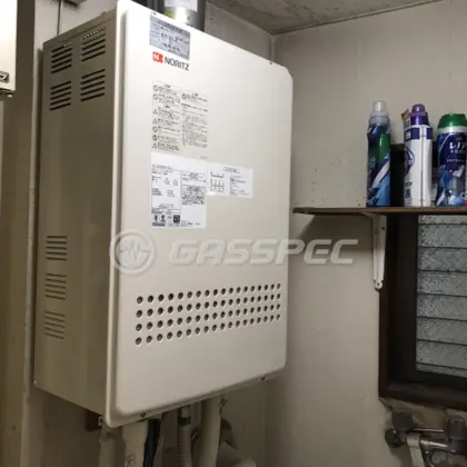 施工後の給湯器（ノーリツ GT-1651SAWX-FFA-2 BL）