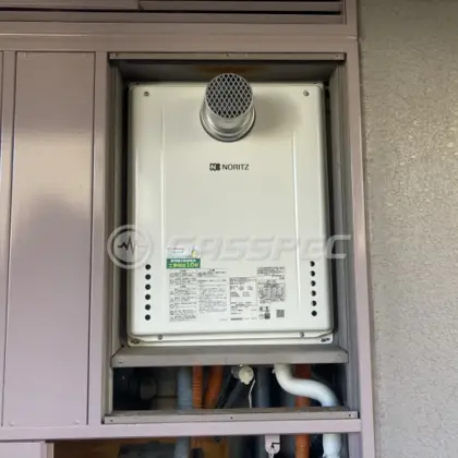 施工後の給湯器（ノーリツ GT-2460SAWX-T-1 BL）