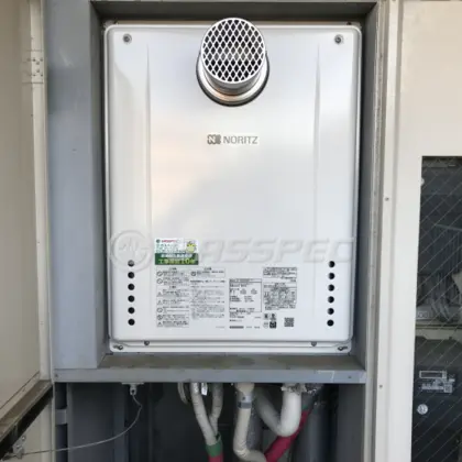 施工後の給湯器（ノーリツ GT-2460SAWX-T-1 BL）
