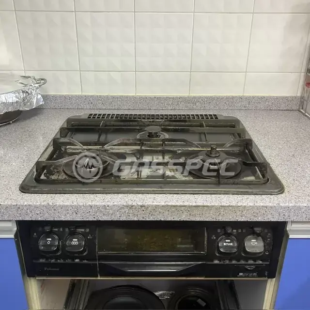 交換前のビルトインガスコンロ（パロマ PKD-351F）
