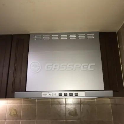 施工後のレンジフード（リンナイ LGR-3R-AP601SV）