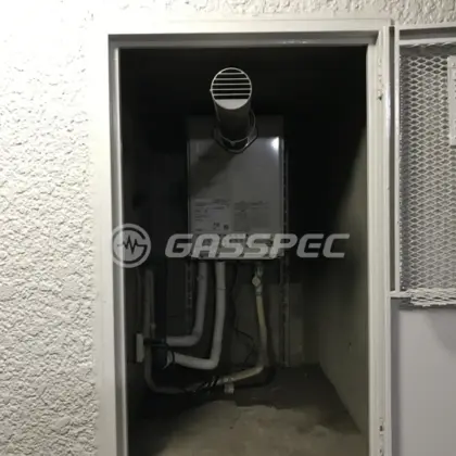 施工後の給湯器（ノーリツ GQ-1639WS-T-1）